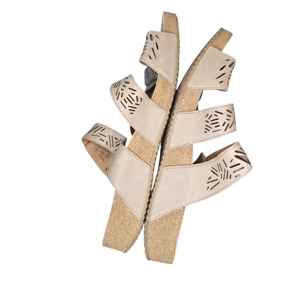 Josef Seibel Tonga Slide Sandal Women's Size US 11 Leather Comfort Shoes Beige - Picture 6 of 14